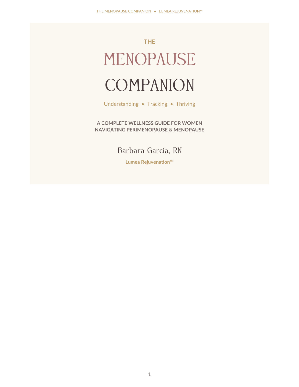 The Menopause Companion: A Practical Guide to Understanding Menopause & Perimenopause